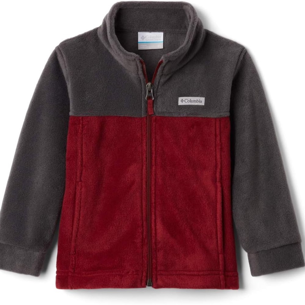 Columbia Red and Gray Fleece Jacket